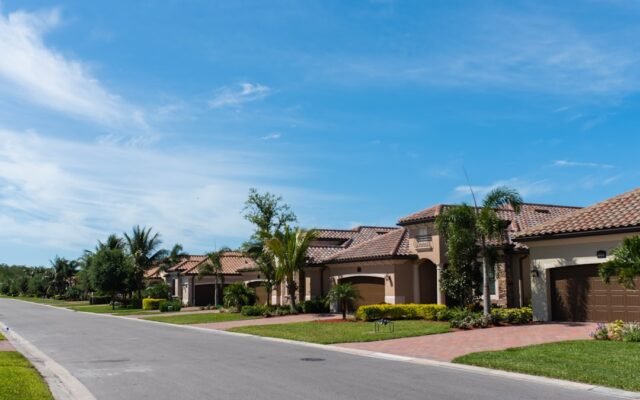 Suburban residential street representing a 15-year versus 30-year mortgage decision