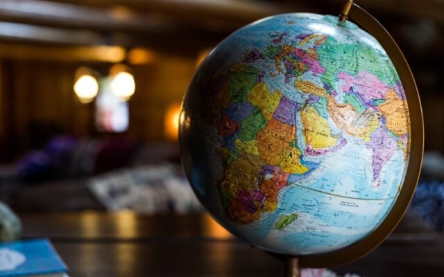 Desk globe representing how age is calculated differently around the world